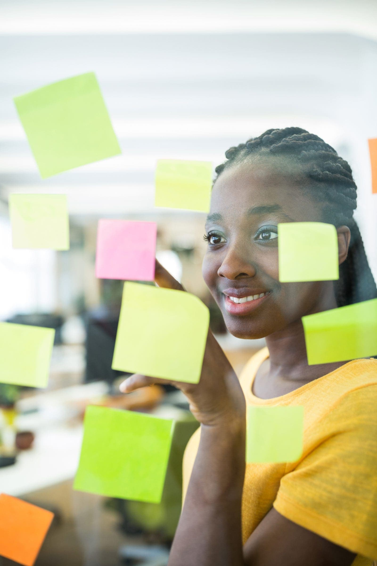 A communications strategist reviewing a narrative plan